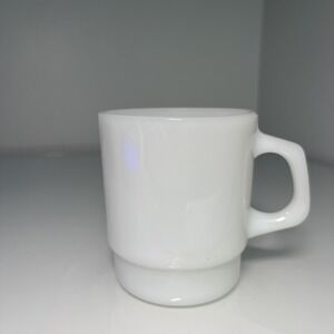 Vintage Anchor Hocking Fire King White Milk Glass Coffee Cup